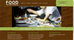 Desktop Screenshot of foodinnovationfactory.com